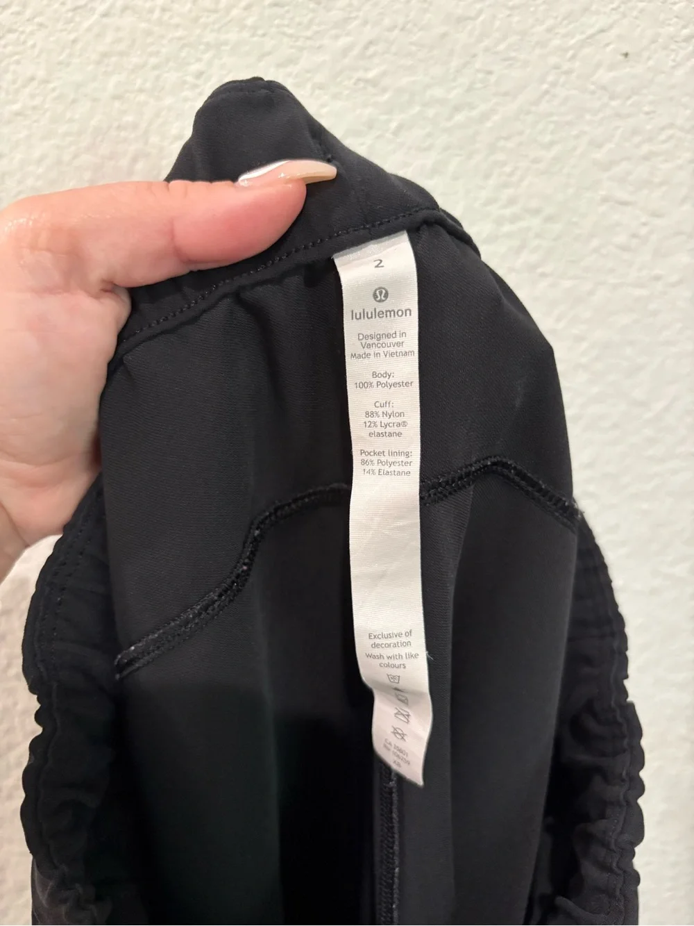 lululemon athletica Black Casual Drawstring Joggers